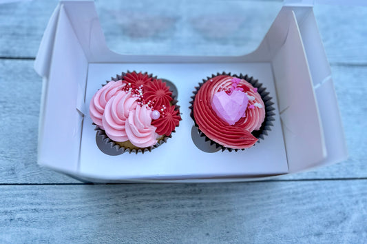 Box of 2 Valentine's Day Cupcakes