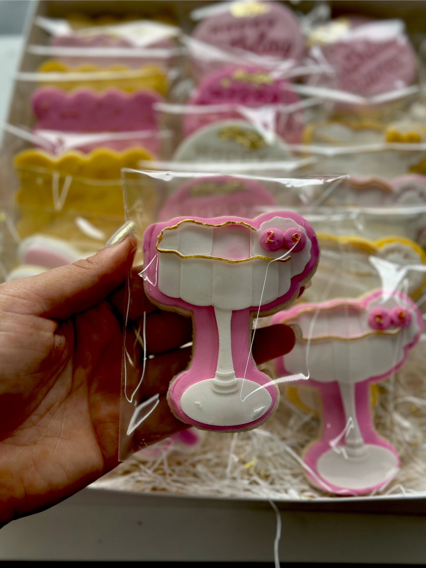 Cocktail Glass Cookie